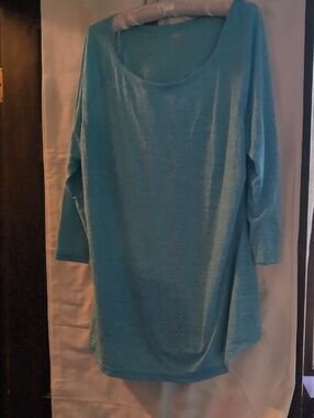 Old Navy Teal Blue Scoop Neck Tunic